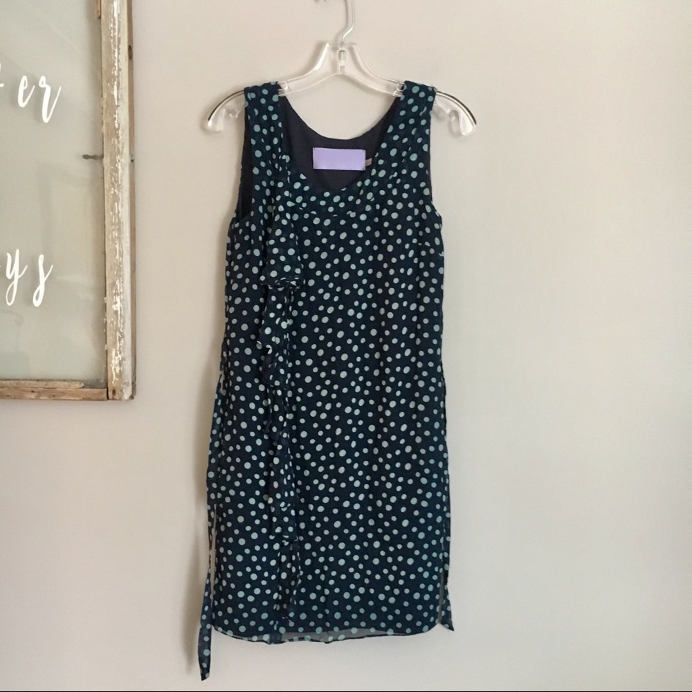 Vera Wang Lavender Label Silk Polka Dot Dress - Picture 4 of 8